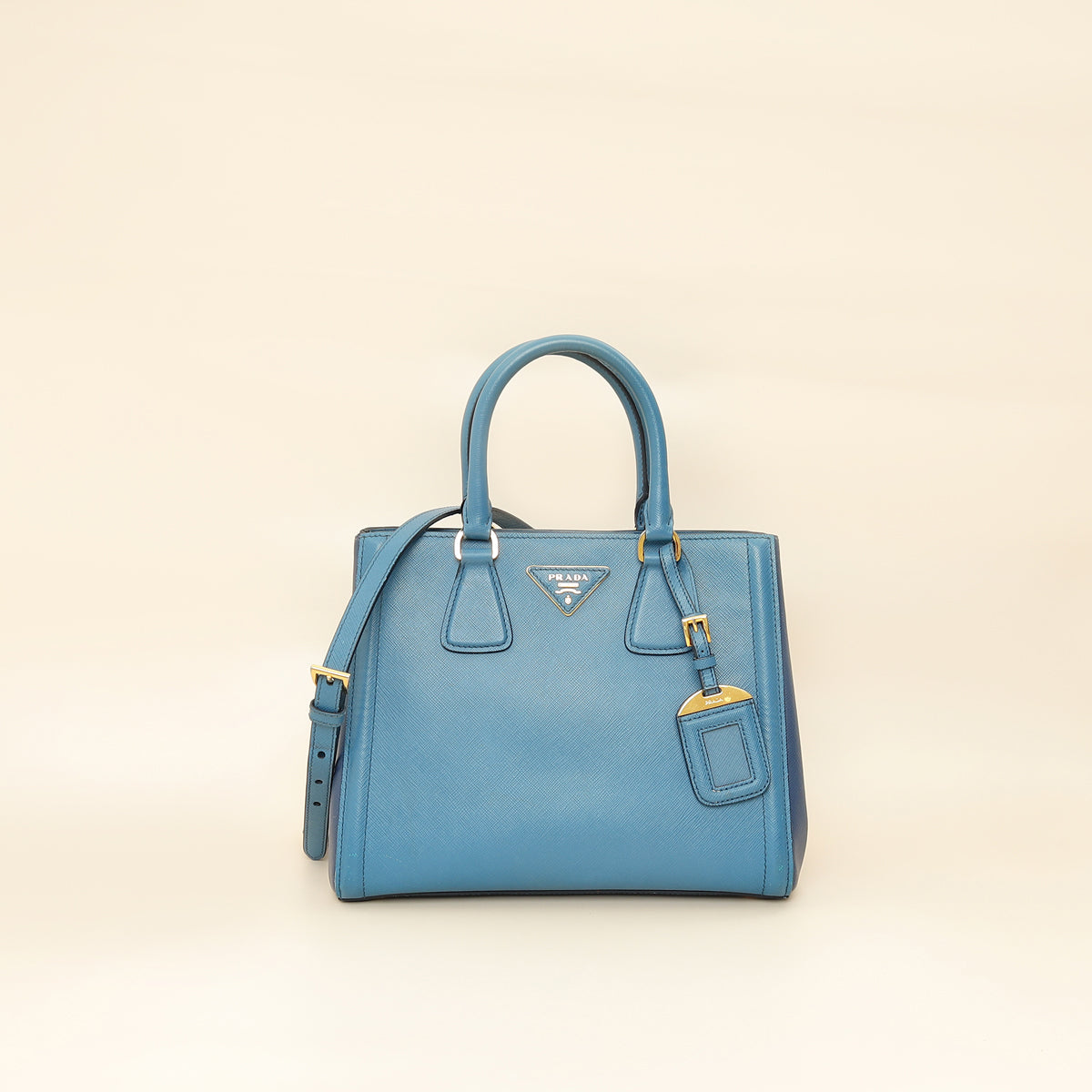 Prada Bicolor Lux Tote Medium Bag-Prada-THE CLOSET