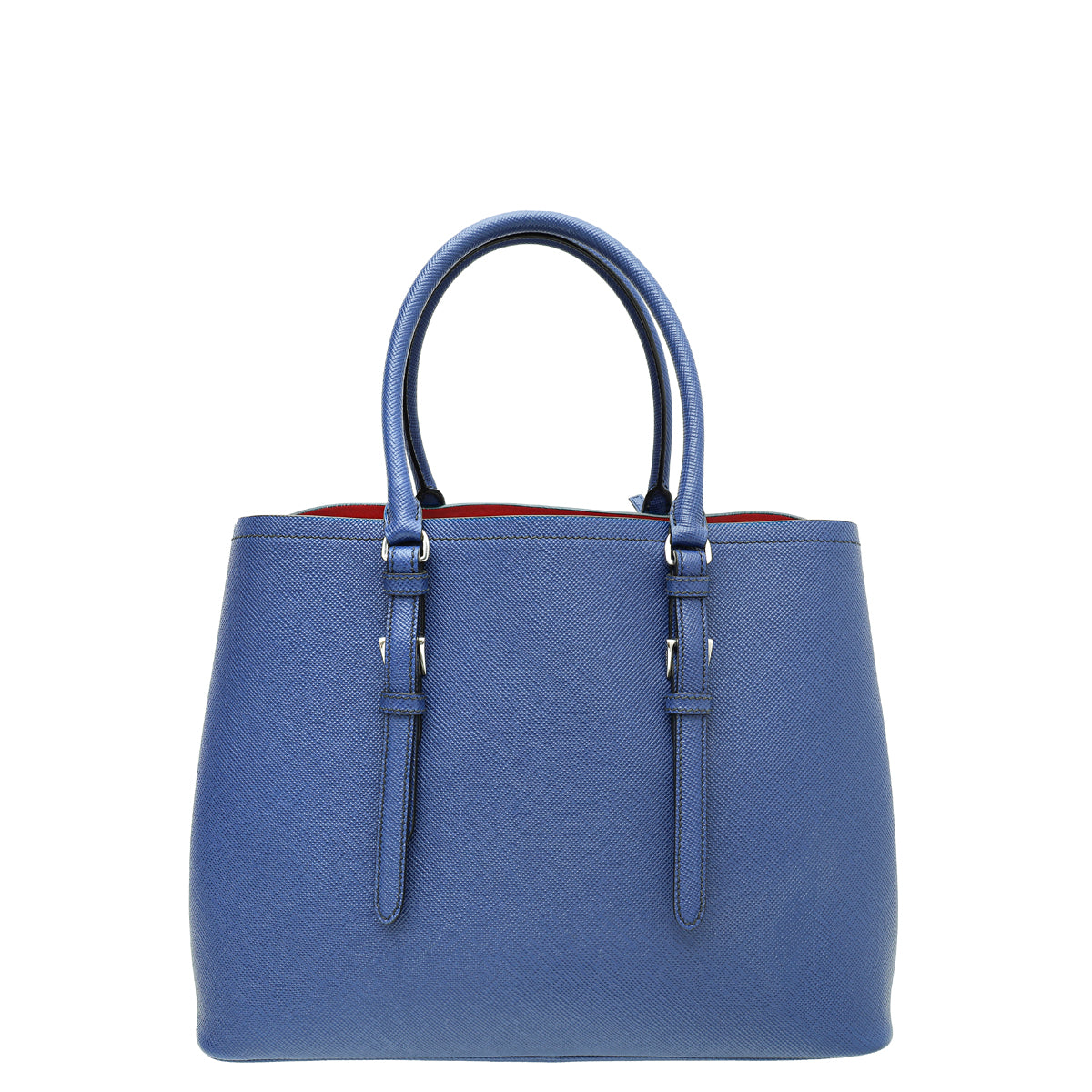 Prada Blue Cuir Covered Strap Tote Bag-Prada-THE CLOSET