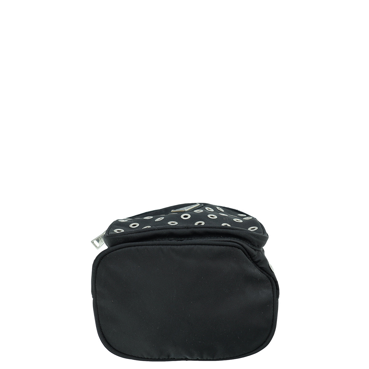 Prada Black Tessuto Grommets Mini Bucket Crossbody Bag