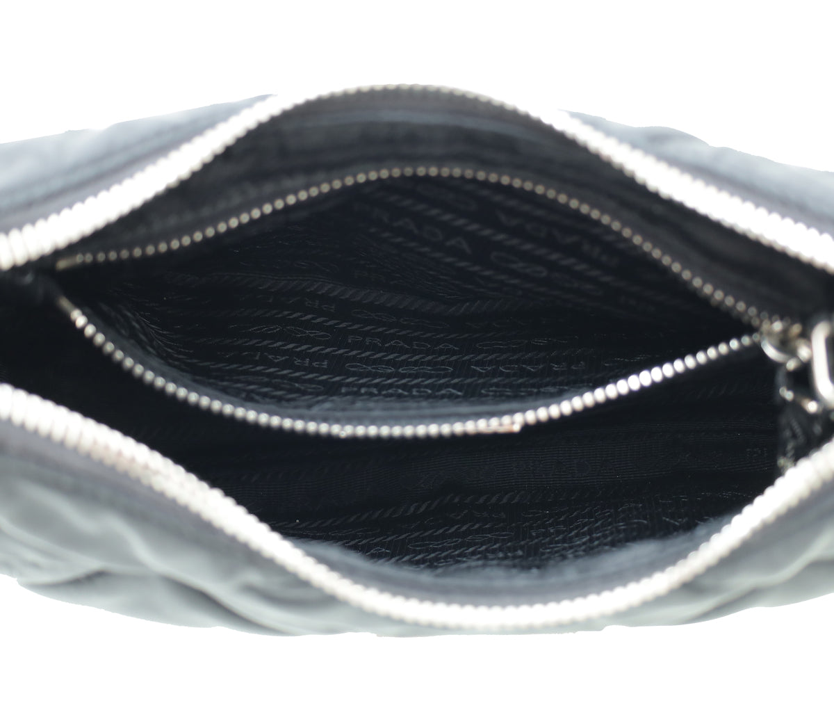 Load image into Gallery viewer, Prada Black Padded Re-Nylon Shoulder Bag
