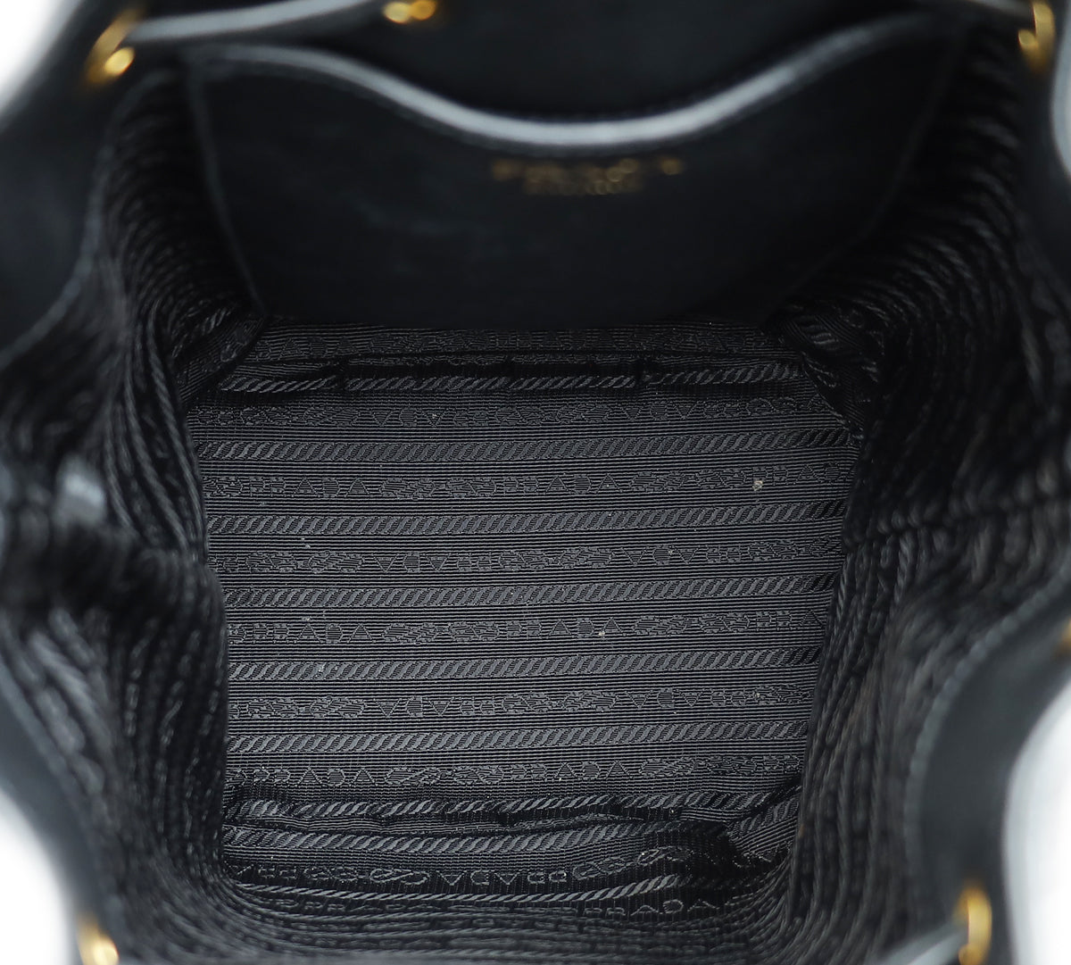 Prada Black Vitello Phenix Bucket Bag – THE CLOSET