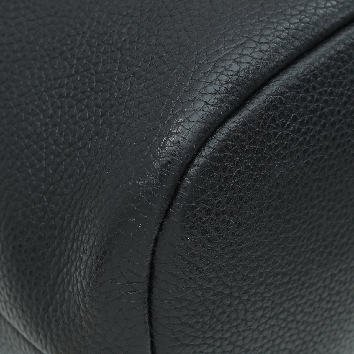 Prada Black Vitello Phenix Bucket Bag