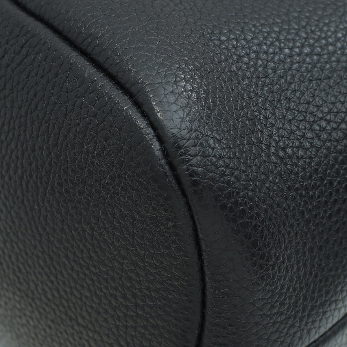 Prada Black Vitello Phenix Bucket Bag