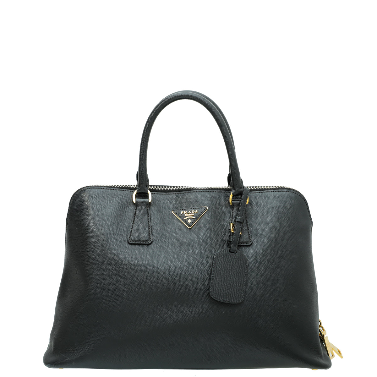 Prada Black Lux Promenade Large Bag-Prada-THE CLOSET