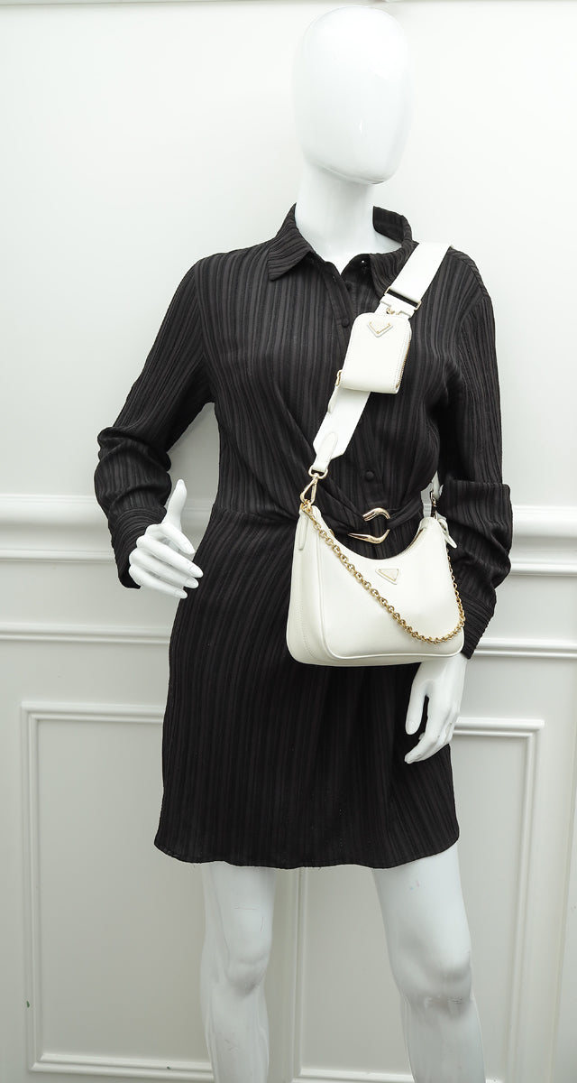 Prada White Re-Edition 2005 Bag