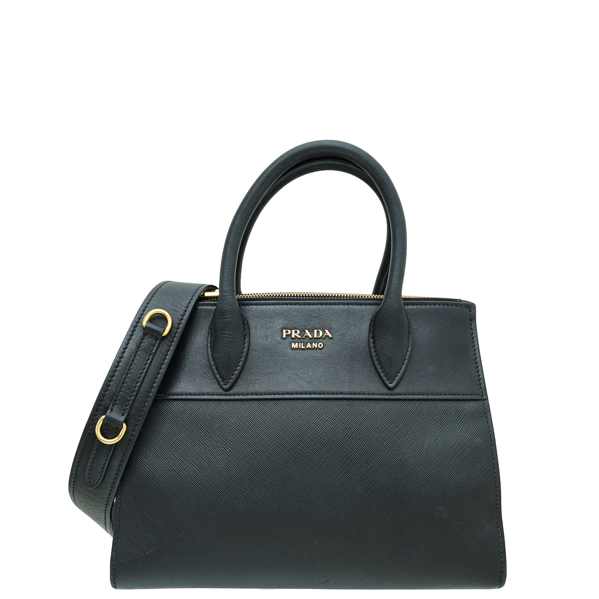 Prada Black Paradigme Tote Medium Bag-Prada-THE CLOSET