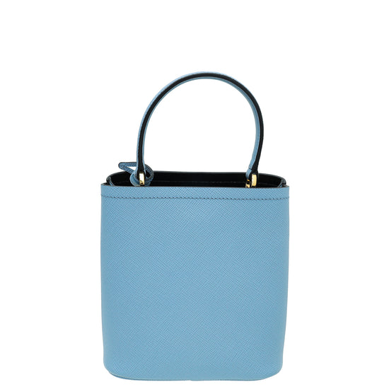 Prada Blue Lux Panier Small Bag
