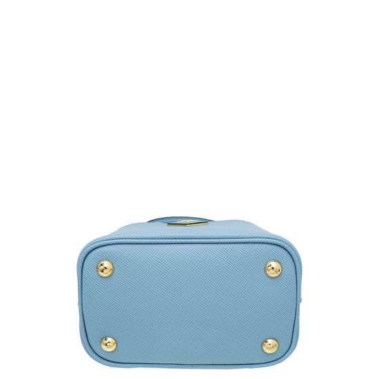 Prada Blue Lux Panier Small Bag