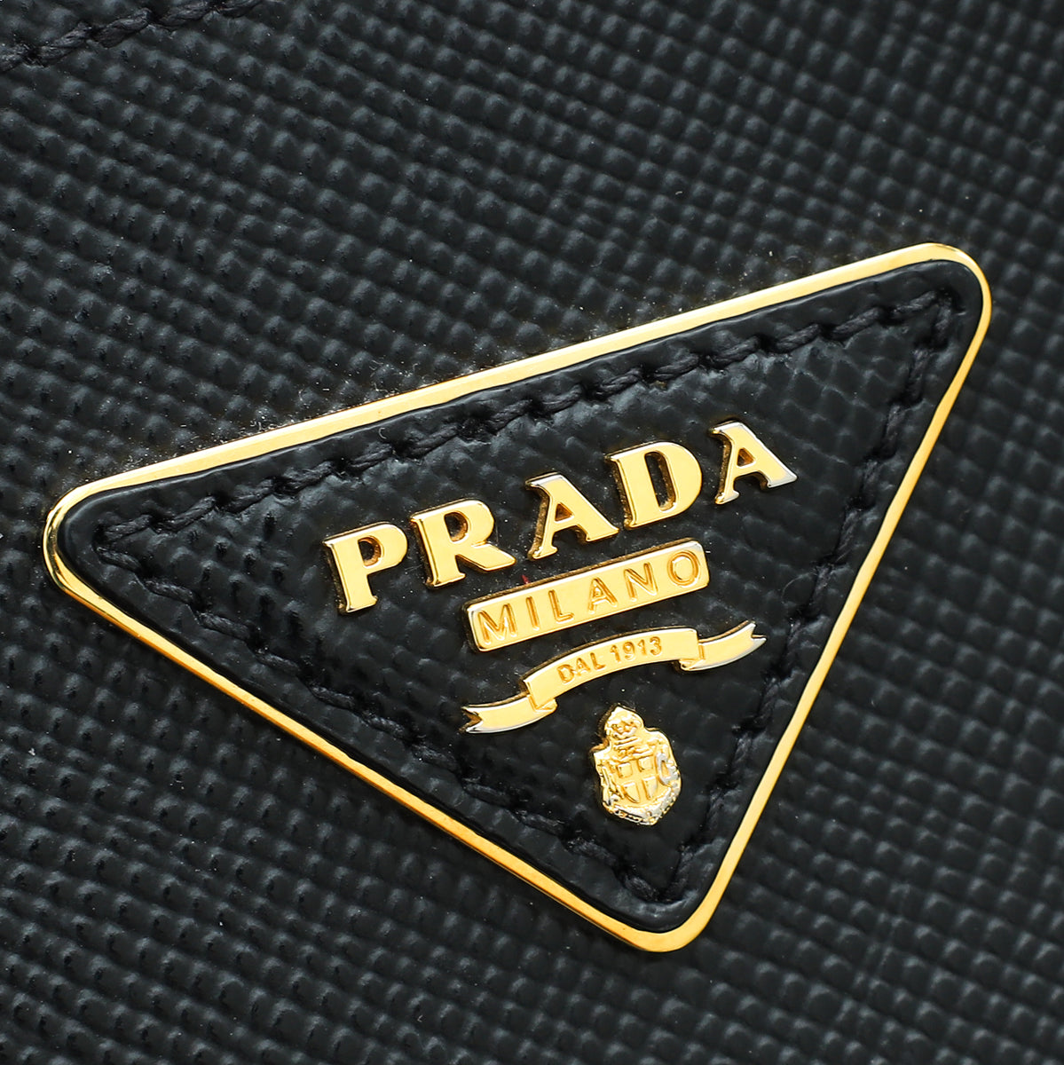 Prada Black Cuir Double Handle Large Bag