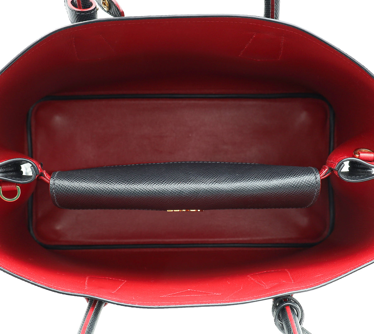 Prada Black Cuir Double Handle Large Bag