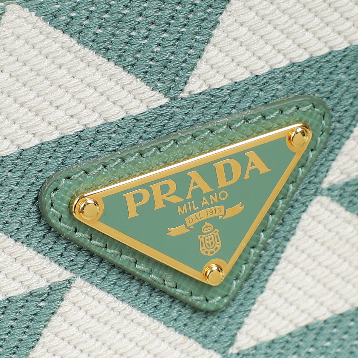 Prada Mint Green Mini Symbole Tote Bag