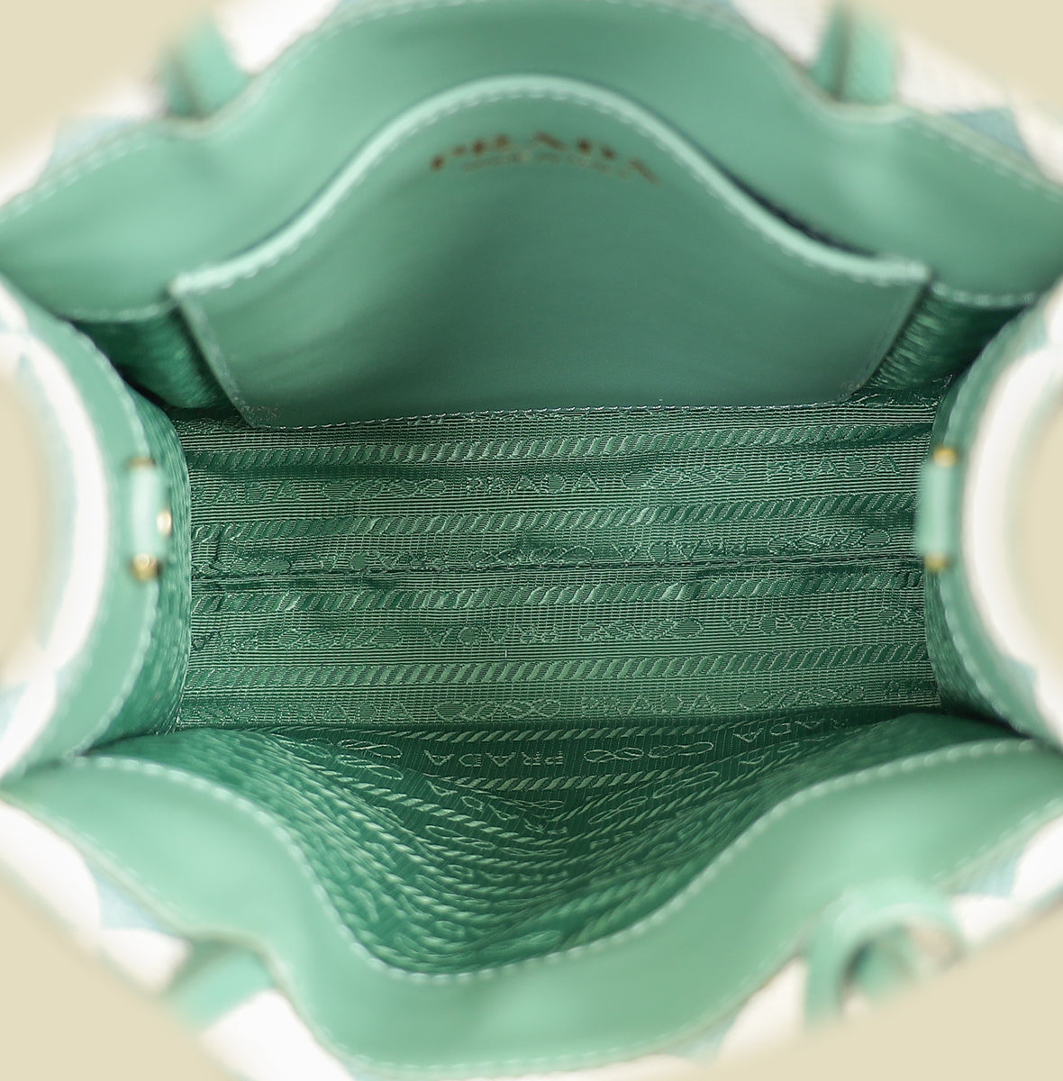 Prada Mint Green Mini Symbole Tote Bag