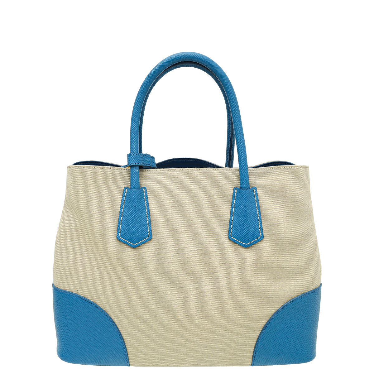 Prada Bicolor Double Medium Tote Bag-Prada-THE CLOSET