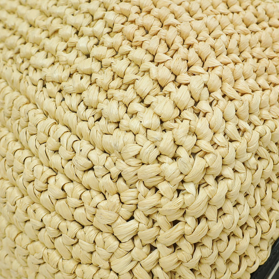 Prada Natural Crochet Tote Raffia-Effect Yarn Large Bag