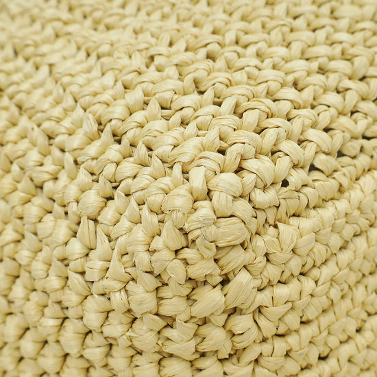 Prada Natural Crochet Tote Raffia-Effect Yarn Large Bag