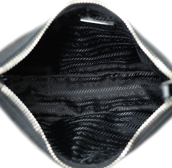 Prada Black Tessuto Ricamo Bag