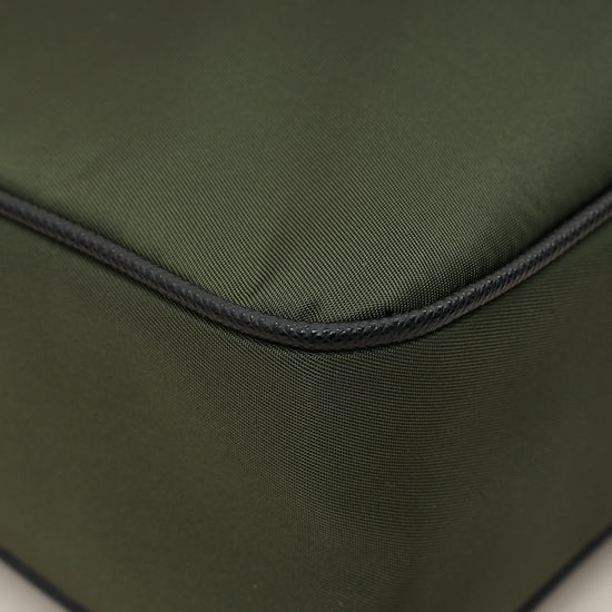 Prada Kaki Re-Nylon Shoulder Bag-Prada-THE CLOSET