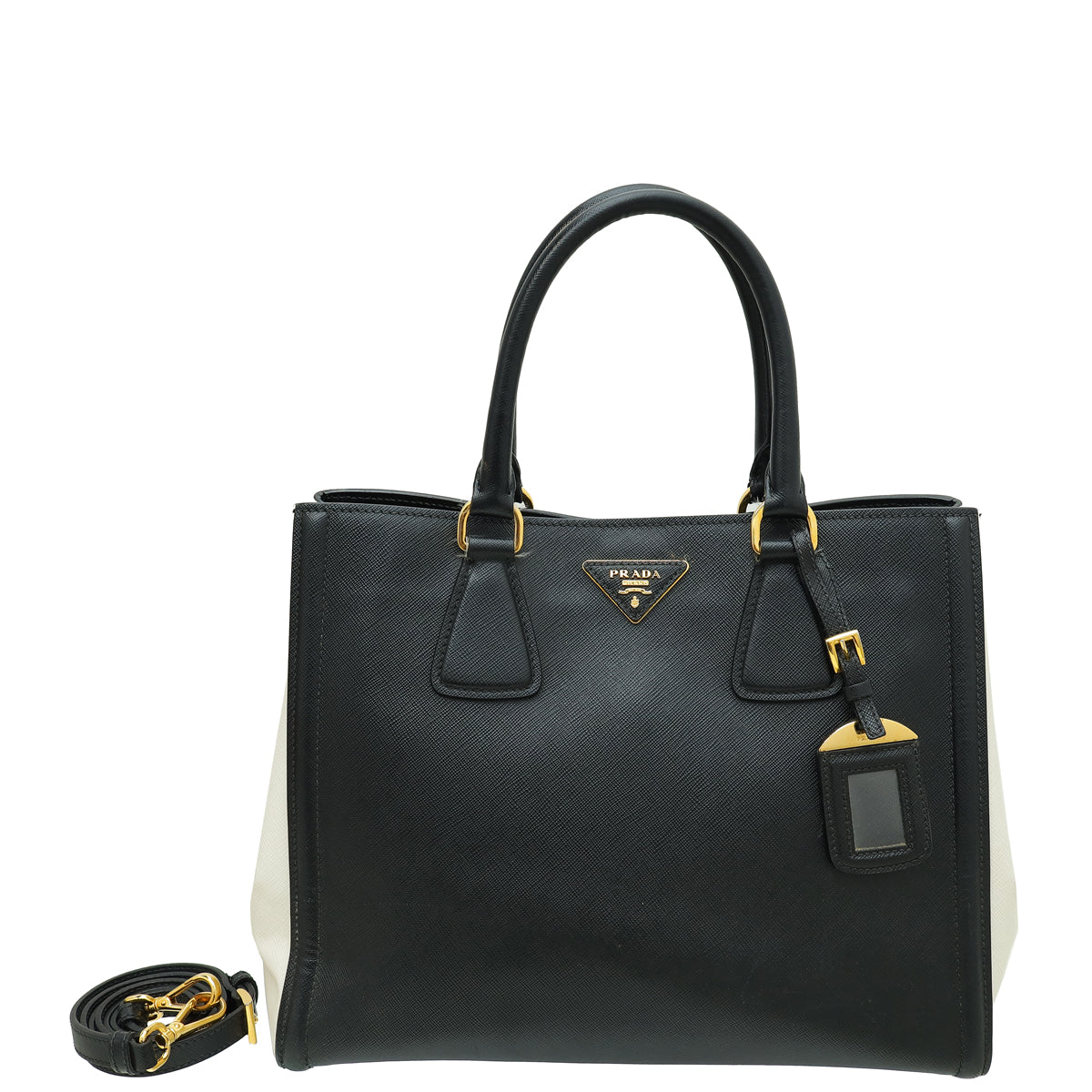 Prada Bicolor Lux Tote Bag-Prada-THE CLOSET