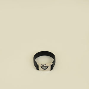 Prada Black Buckle Clasp Bracelet