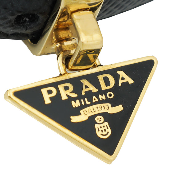 Prada Black Logo Small Bracelet