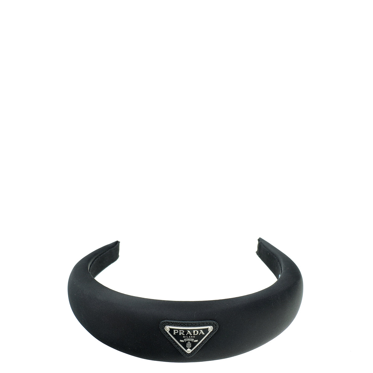 Prada Black Logo Re-Nylon Headband-Prada-THE CLOSET