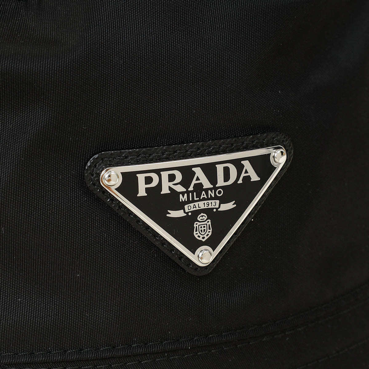 Prada Black Logo Re-Nylon Bucket Hat
