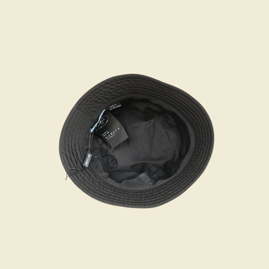 Prada Black Logo Re-Nylon Bucket Hat