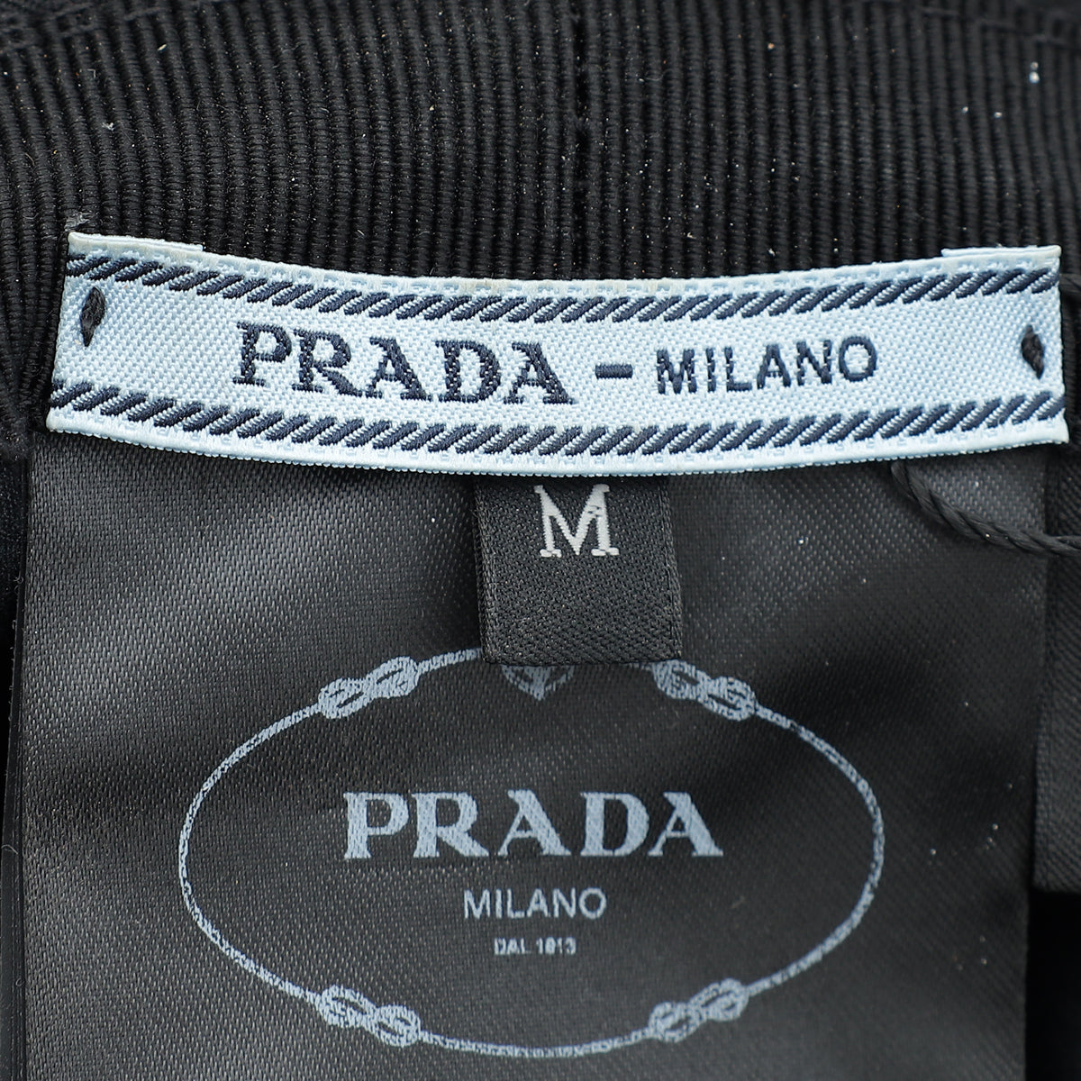 Prada Black Re-Nylon Bucket Medium Hat