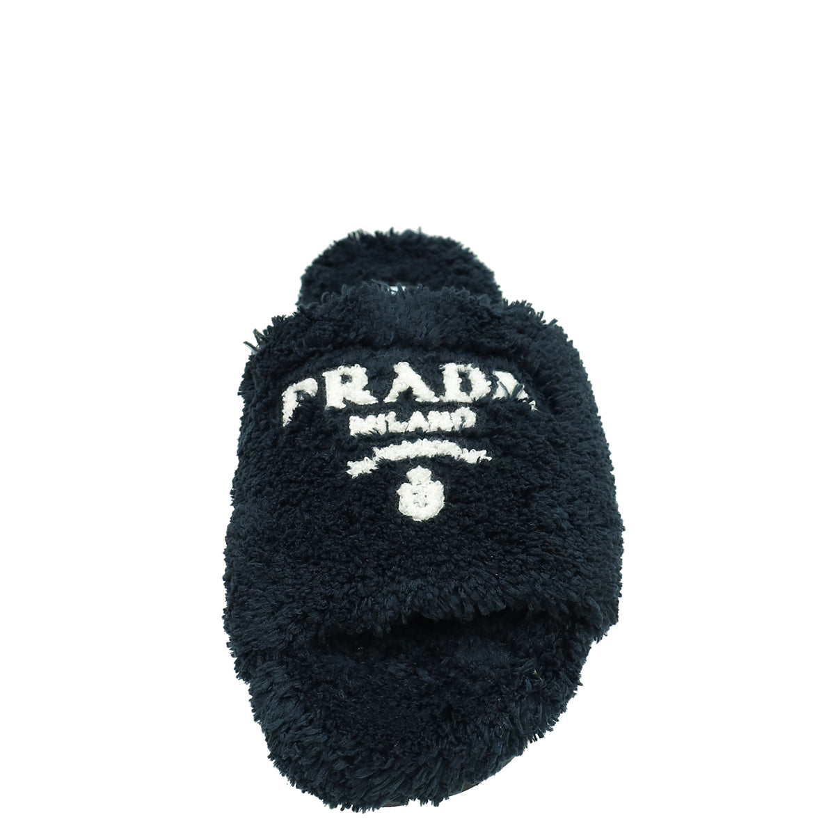 Prada Black Terry Cloth Slides 36-Prada-THE CLOSET