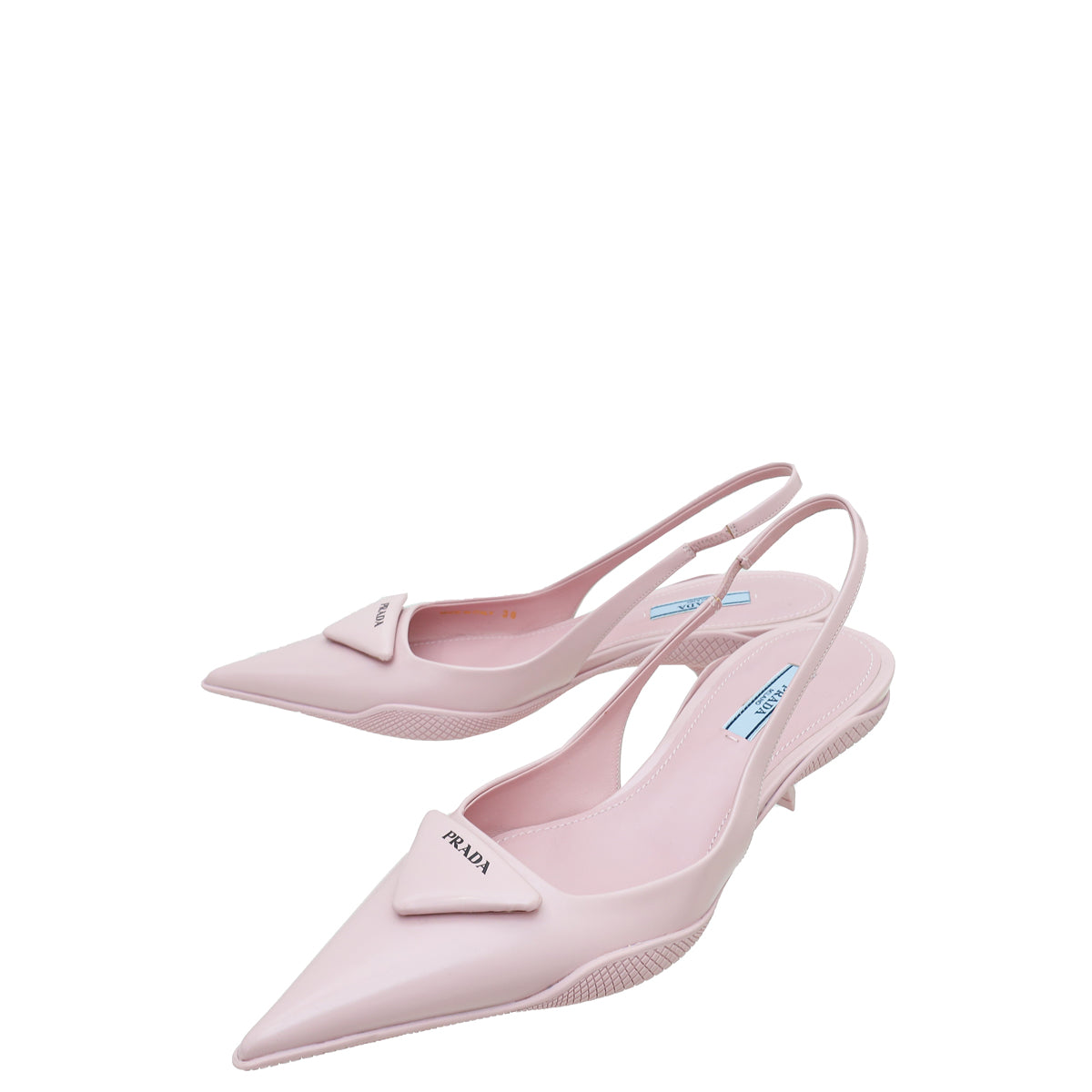 Prada Pink Soft Padded Slingback Heels 38-Prada-THE CLOSET