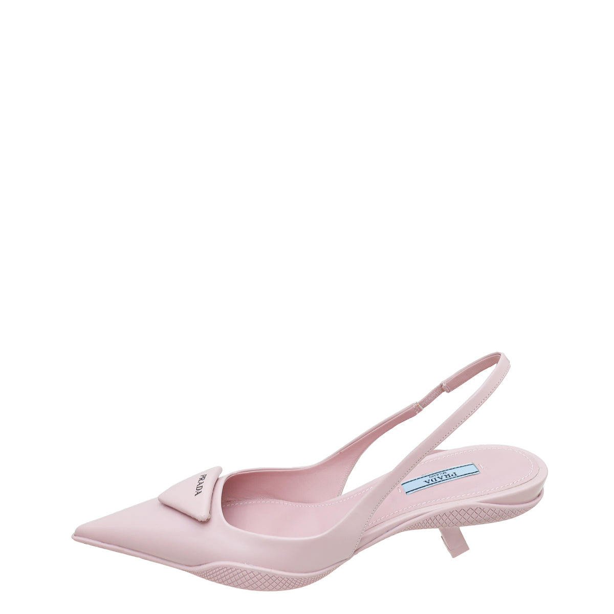 Prada Pink Soft Padded Slingback Heels 38