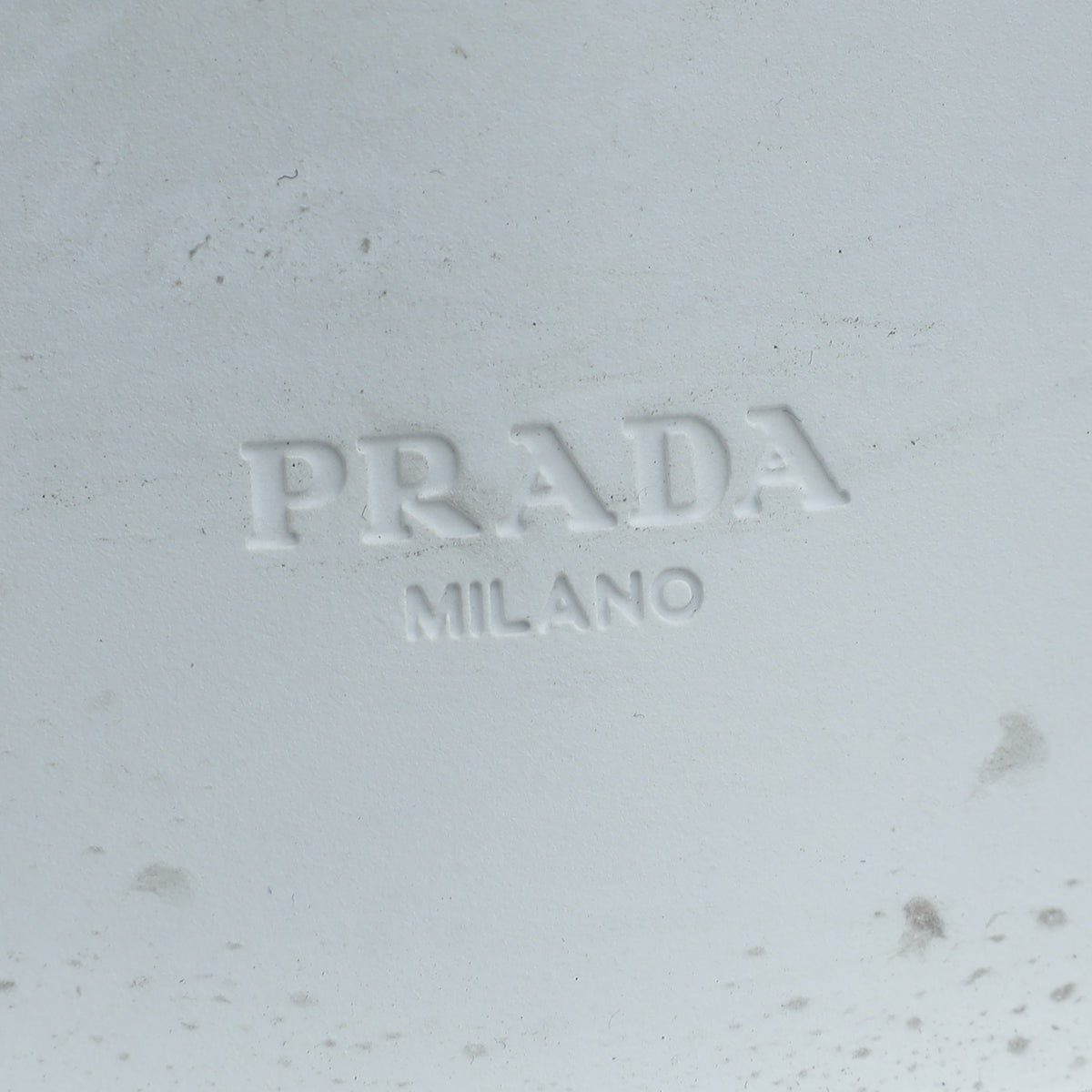 Prada White Brushed Loafers 37.5