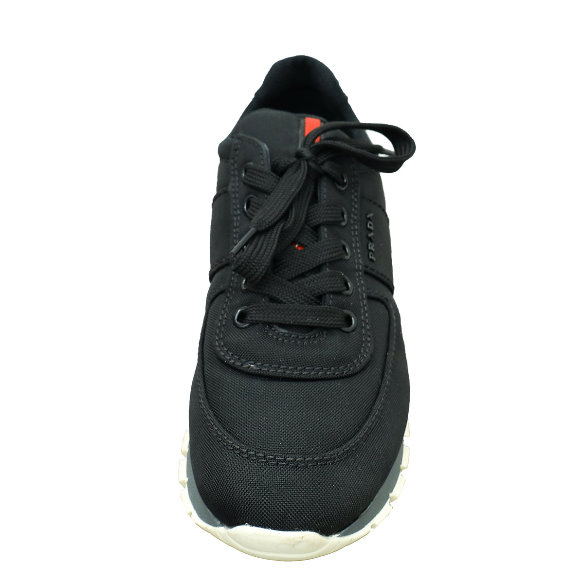 Prada Black Logo Nylon Sneaker 37-Prada-THE CLOSET