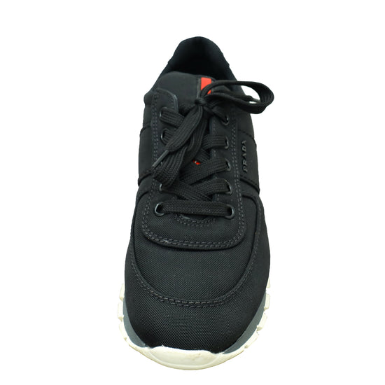 Prada Black Logo Nylon Sneaker 37