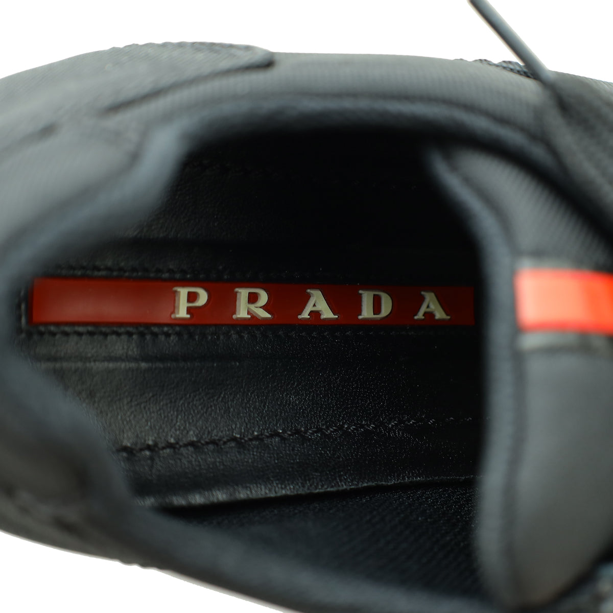 Prada Black Logo Nylon Sneaker 37