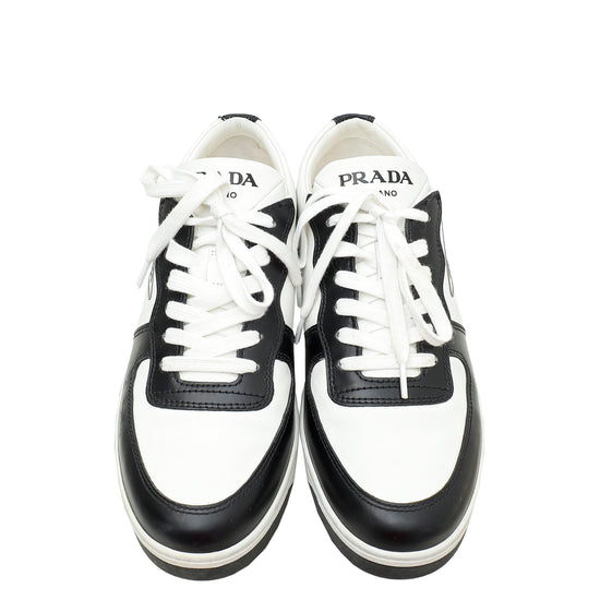 Prada Bicolor Logo Sneaker 38.5