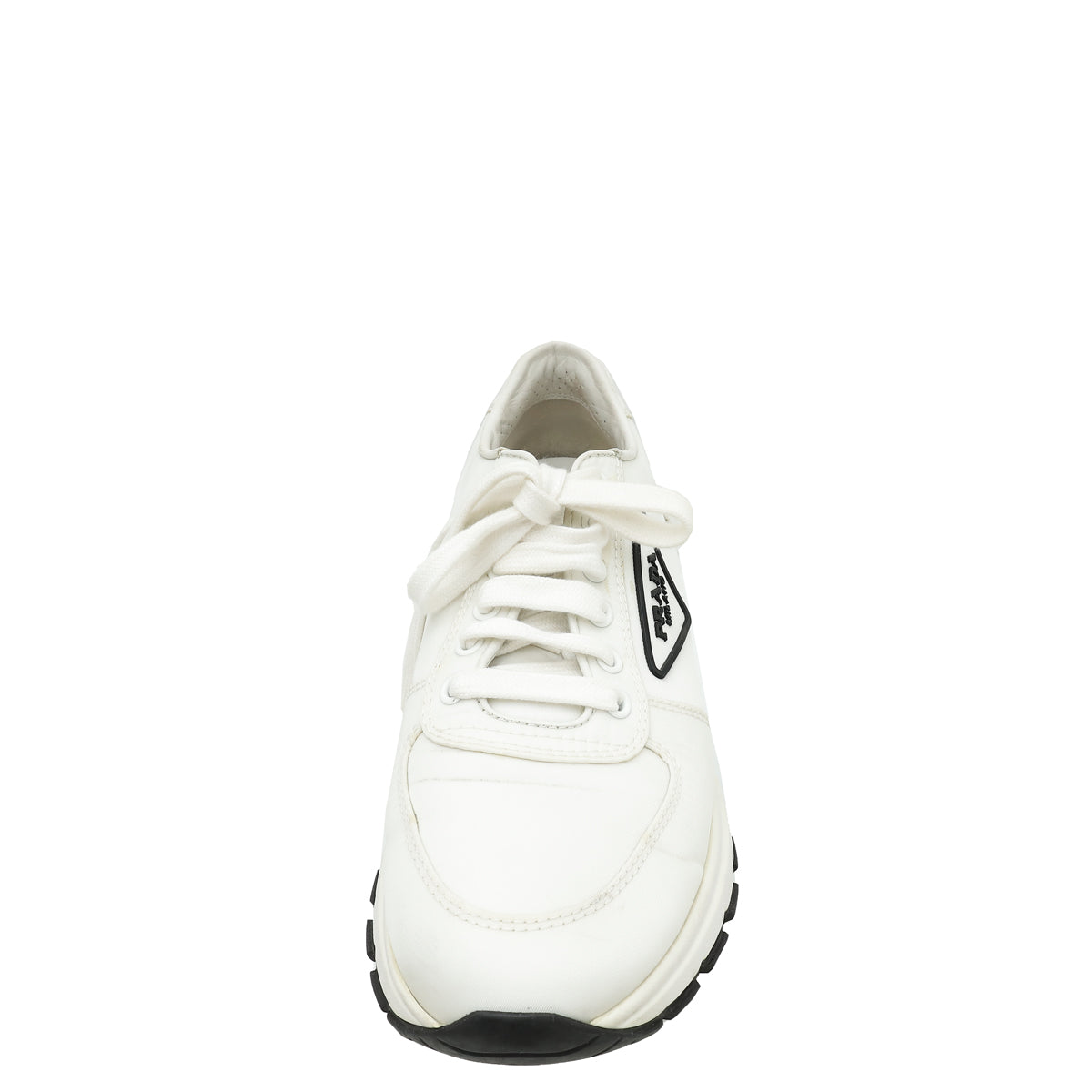 Prada White Re-Nylon Econyl Prax 01 Sneakers 38.5-Prada-THE CLOSET