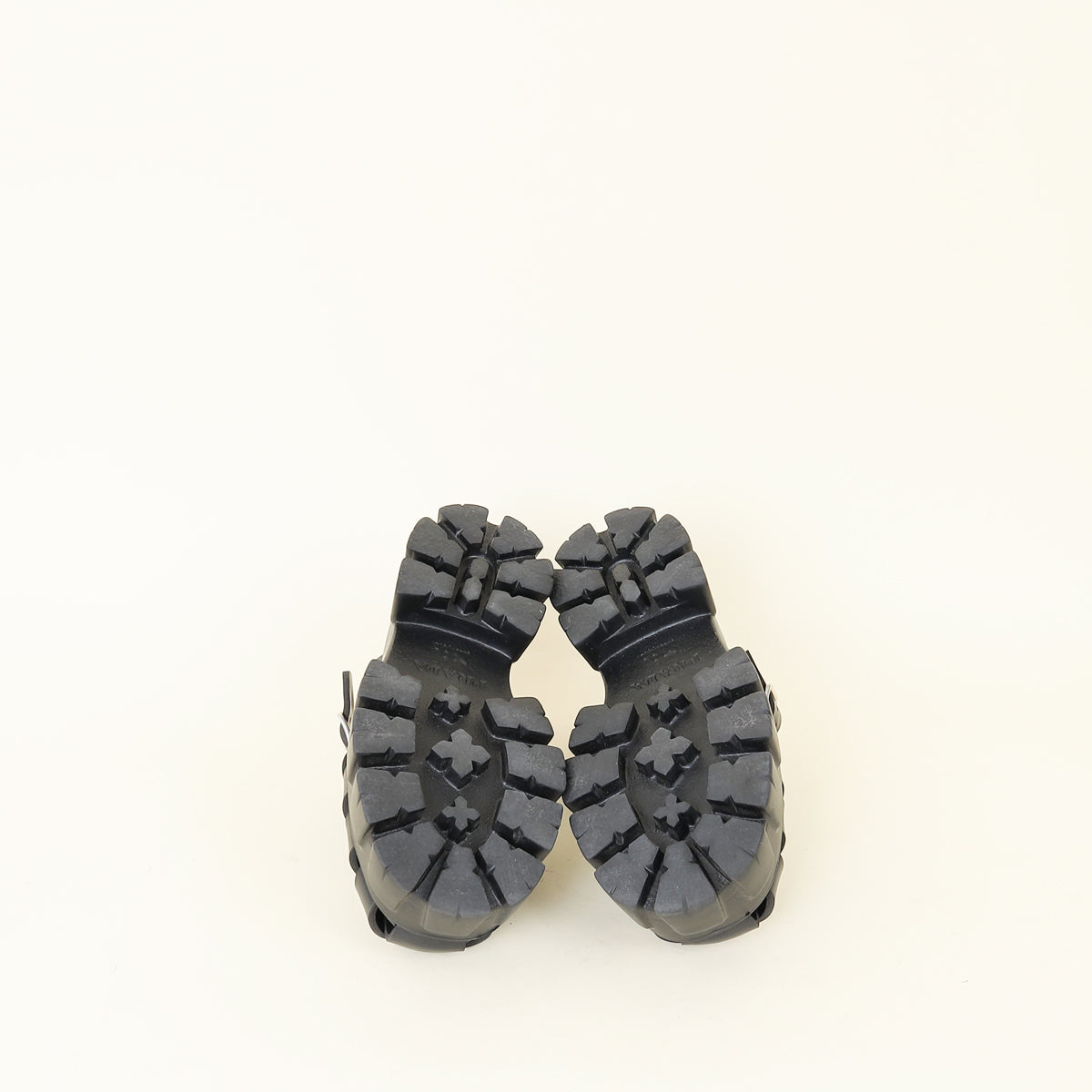 Prada Black Rubber Monolith Sandals 38 – THE CLOSET