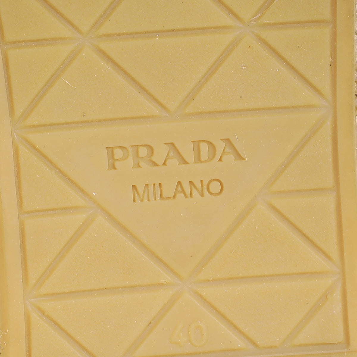 Prada White Nappa Espadrille 40