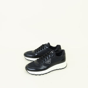 Prada Black Triangle Logo Sneaker 40