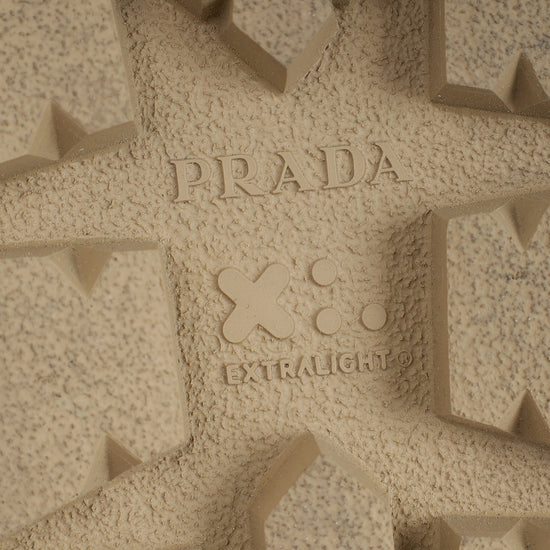 Prada Beige Logo Strap Chunky Sandal 41-Prada-THE CLOSET