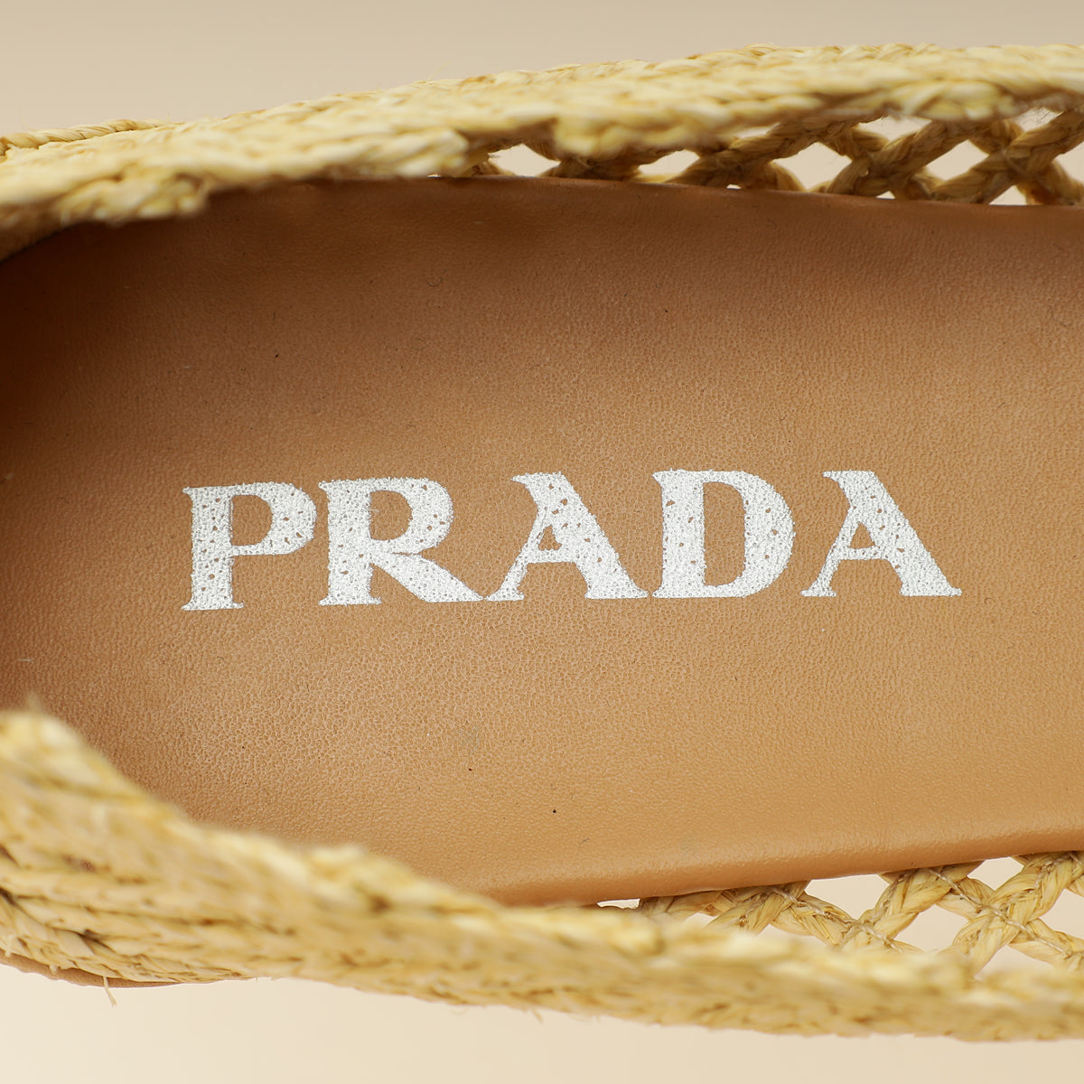 Prada Bicolor Raffia Flat Ballerina 35.5-Prada-THE CLOSET