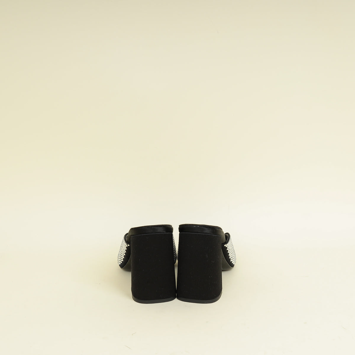 Prada Black Crystal Embellished Sandals 36.5