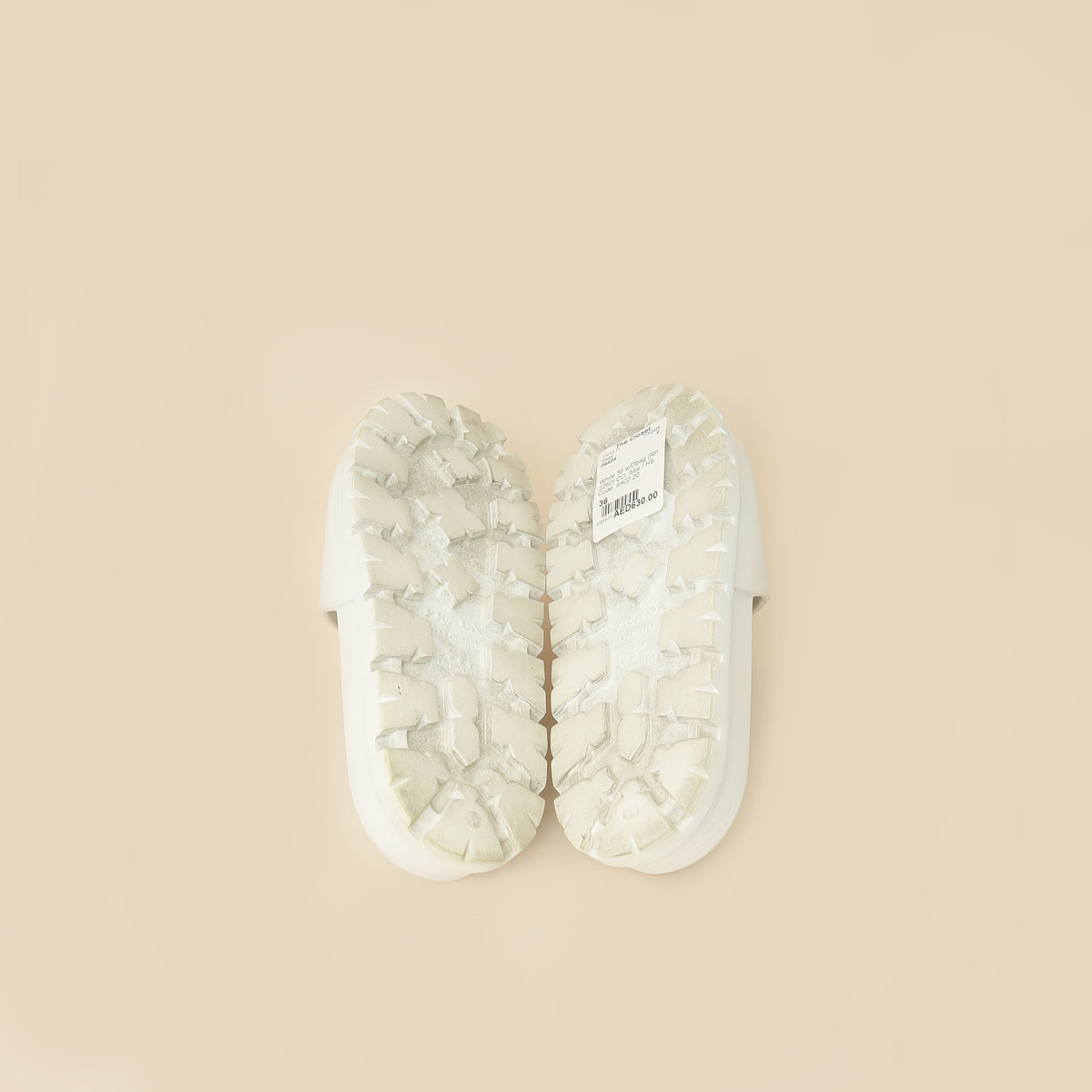 Prada White Extra Light Rubber Slides Sandal 36 – THE CLOSET