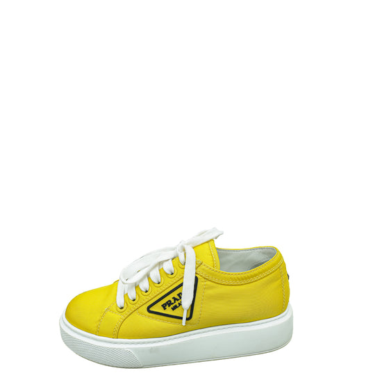 Prada Yellow Logo Re-Nylon Sneaker 36