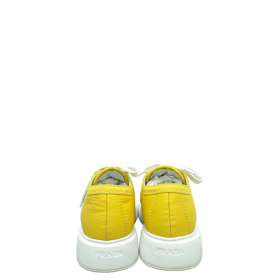 Prada Yellow Logo Re-Nylon Sneaker 36