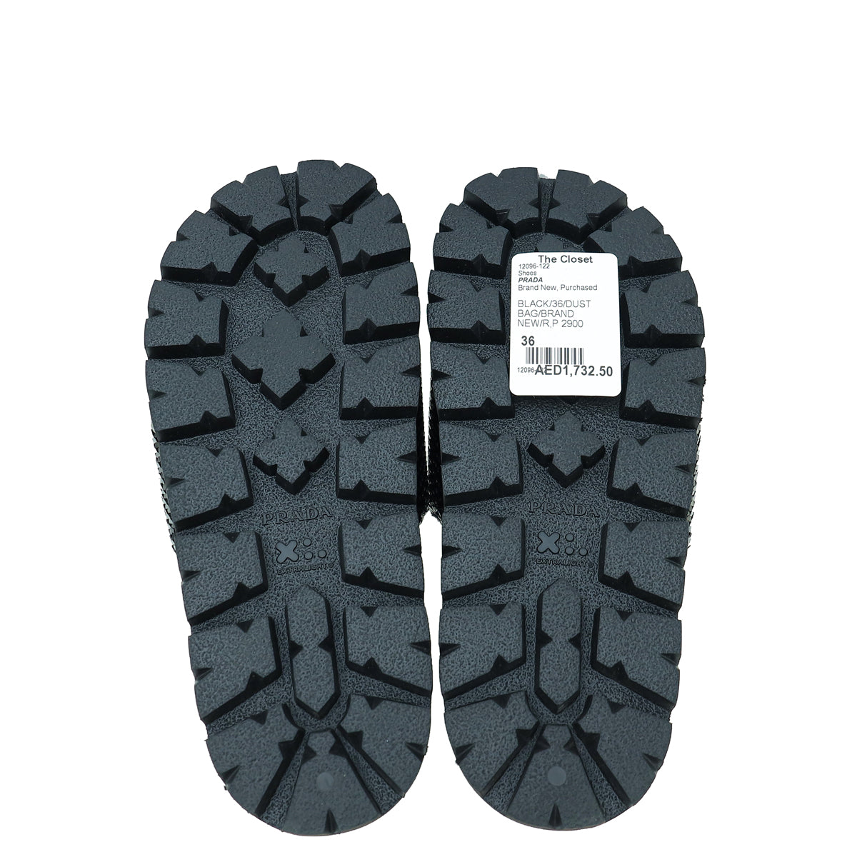 Prada Black Paillettes Sequin Logo Slide Sandals 36 – THE CLOSET