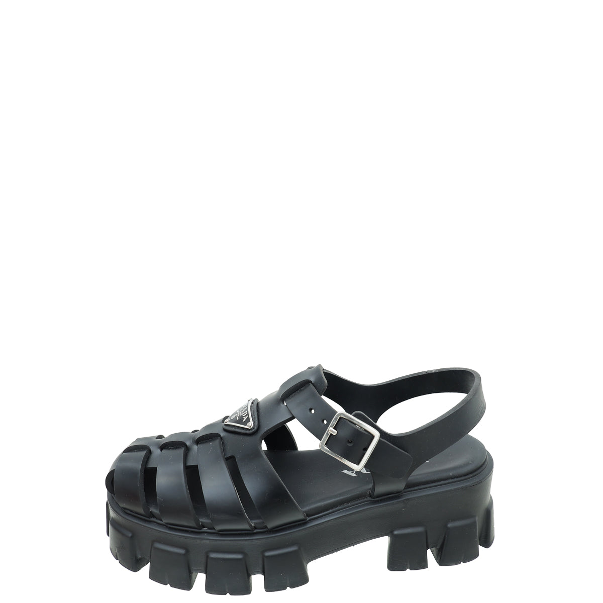 Prada Black Foam Rubber Sandal 38 – THE CLOSET - Main Image