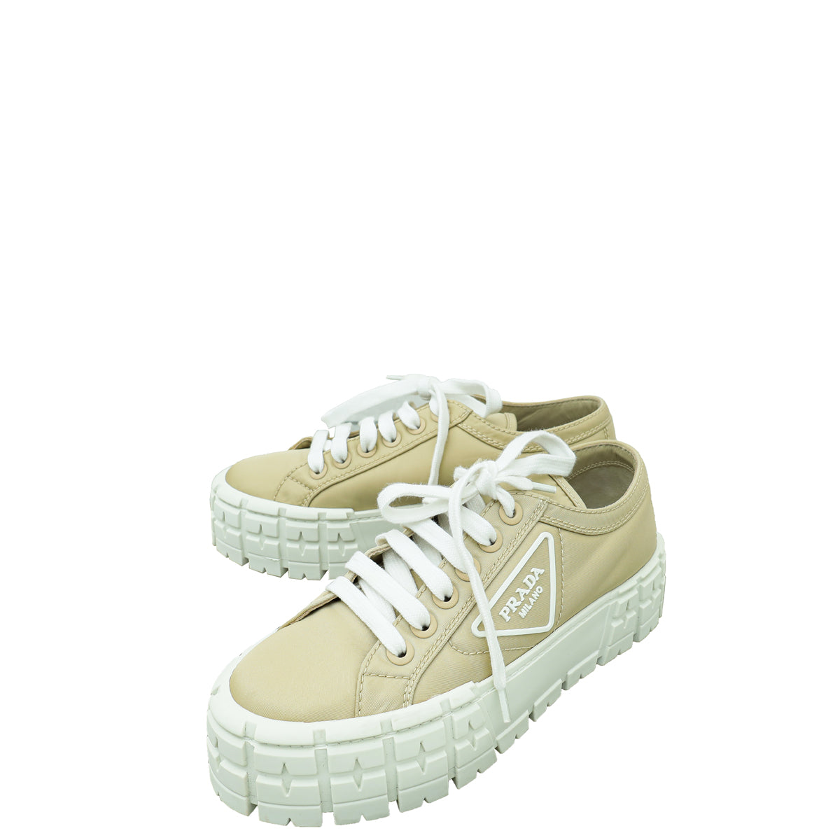 Prada Double Wheel Re-Nylon Gabardine Sneakers 38-Prada-THE CLOSET