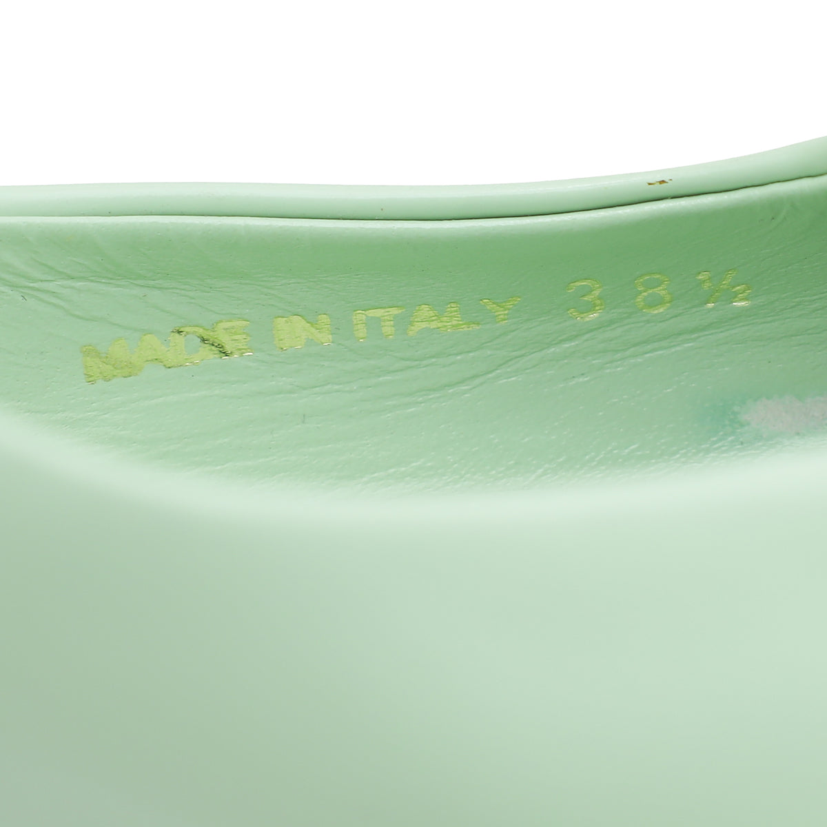 Prada Mint Green Soft Padded Slingback Pumps 38.5
